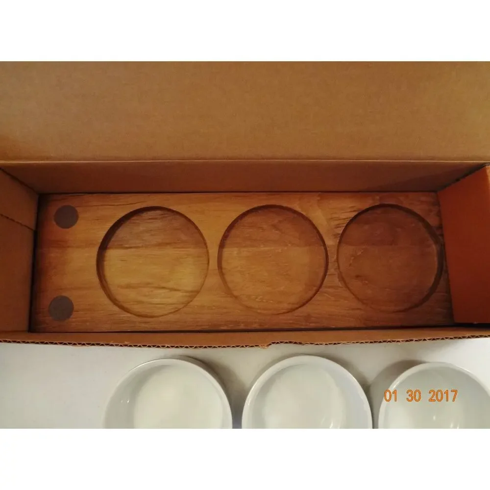 Vintage Teak Wood Collection Relish Tray - 8650 in original box teakwood